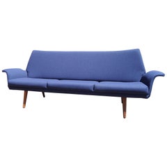 Retro Danish Modern Three-Seat Sofa