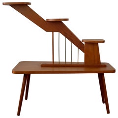 Danish Modern Three-Tiered Teak Plant Stand