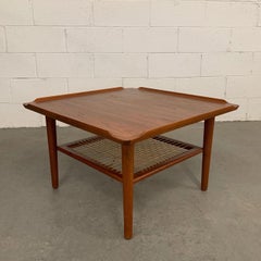 Danish Modern Tiered Teak Coffee Occasional Table