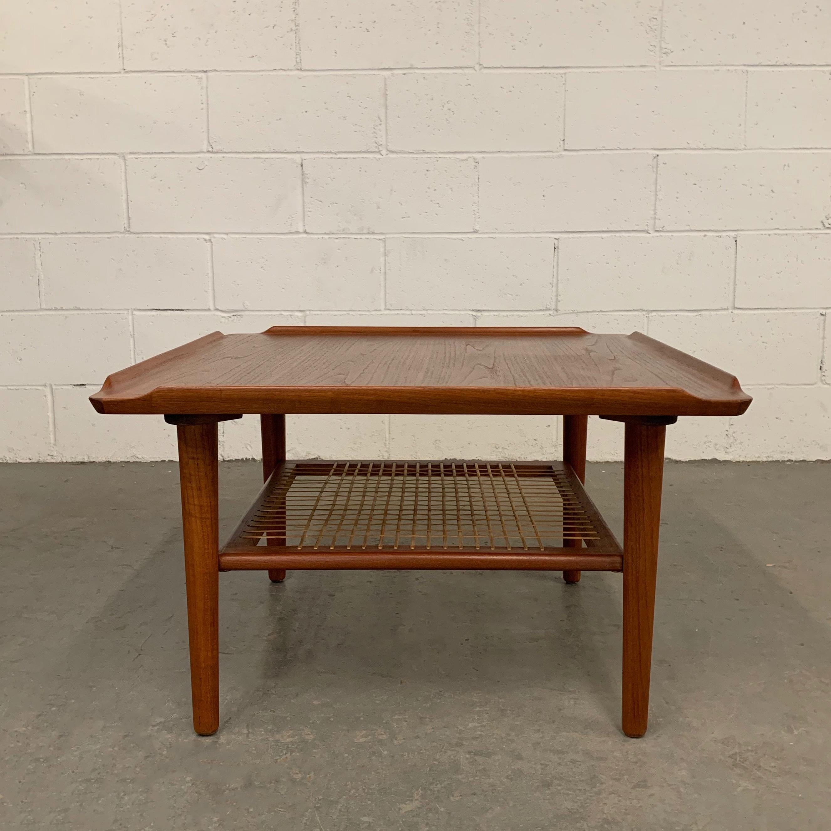 20th Century Danish Modern Tiered Teak Coffee Occasional Table
