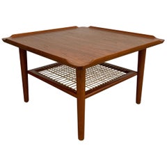 Danish Modern Tiered Teak Coffee Occasional Table