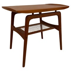 Danish Modern Tiered Teak Side Table by Arne Hovmand-Olsen