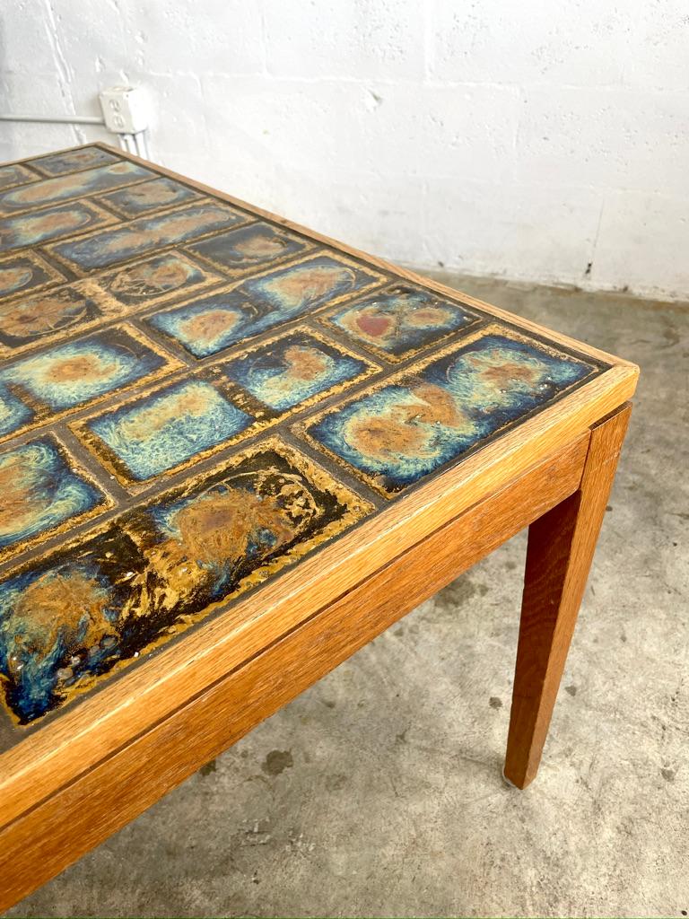 Mesa de centro danesa de azulejos modernos en Bueno estado para la venta en Fort Lauderdale, FL
