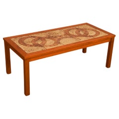 Danish Modern Tile Top Coffee Table