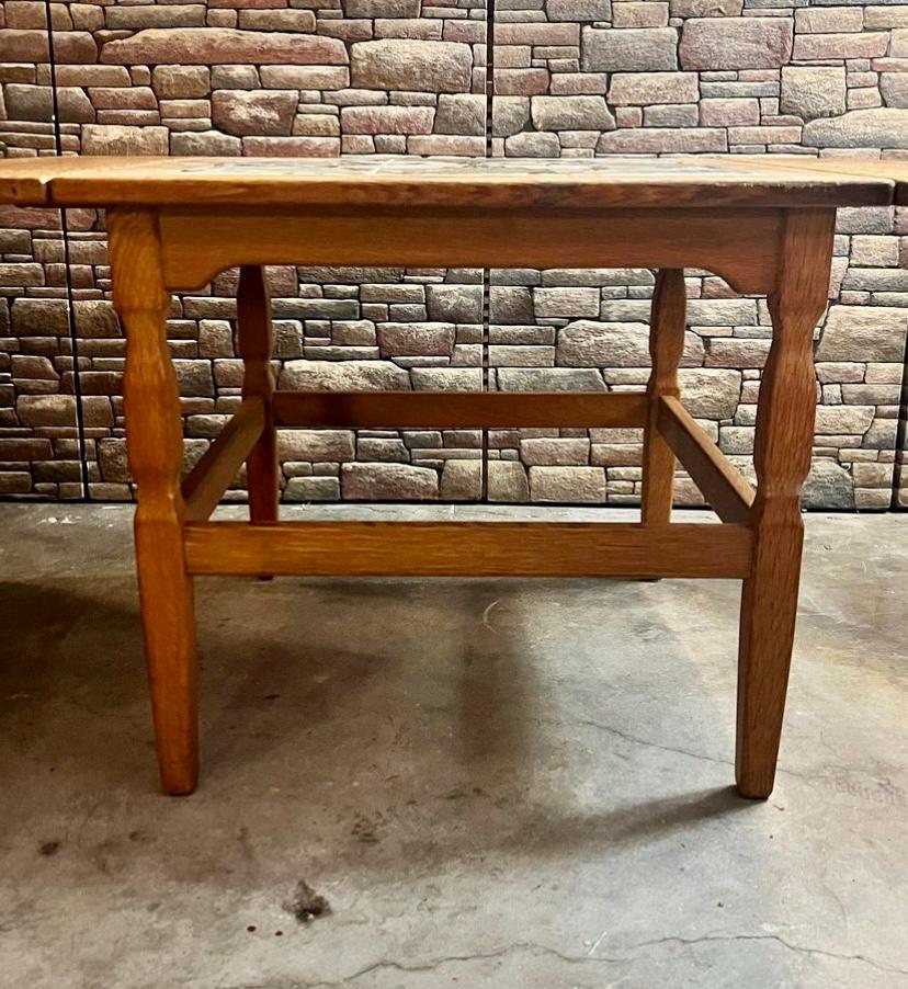 Danish Modern Tiled Table by Henning Kjærnulf, Circa 1960s In Good Condition For Sale In San Antonio, TX