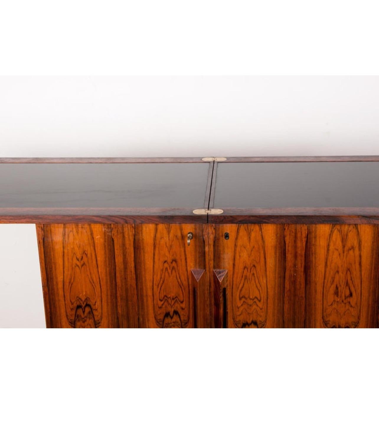 Danish Modern Torbjørn Afdal Rosewood Dry Bar Cabinet for Bruksbo Norway 2