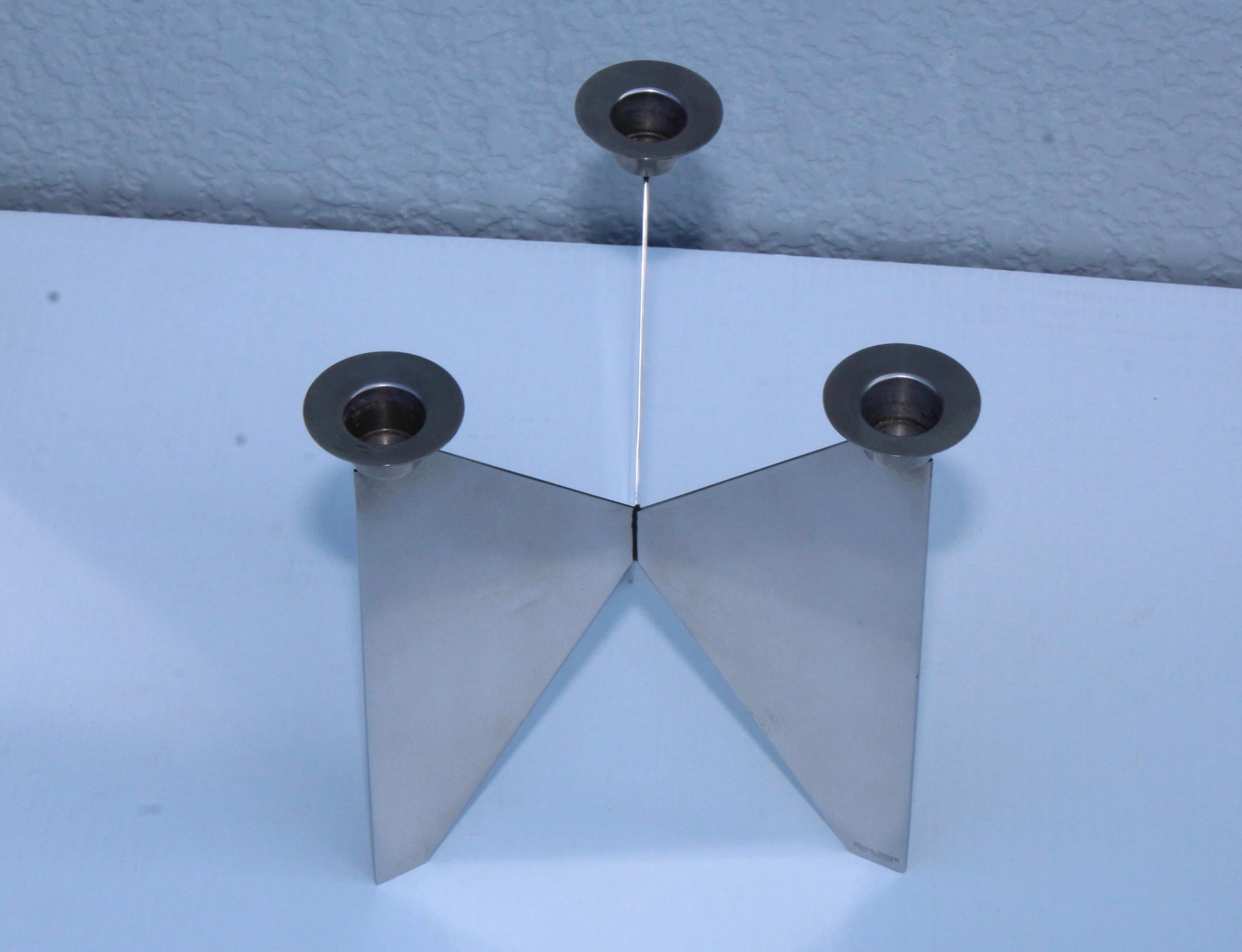 Danish Modern Tripod Candlesticks 1