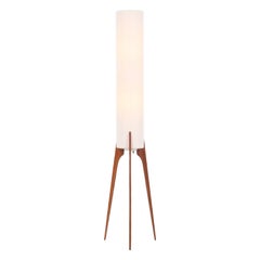 Danish Modern Tripod Teak Floor Lamp