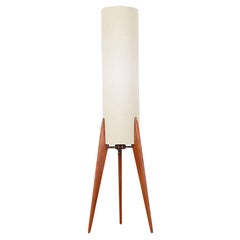 Danish Modern Tripod Teak Table Lamp