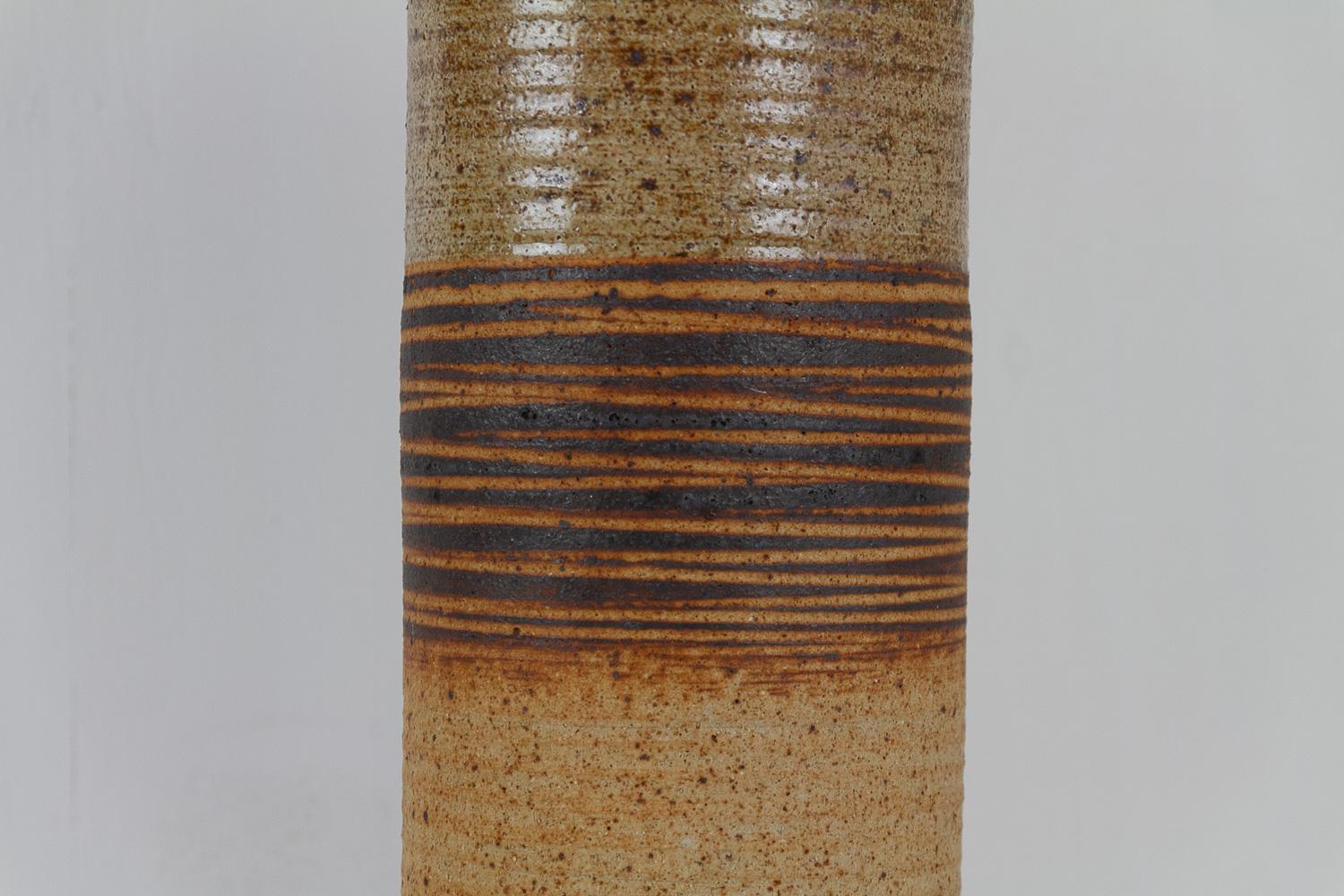 Danish Modern Tue Poulsen Ceramic Floor Lamp, 1960s. In Good Condition For Sale In Asaa, DK