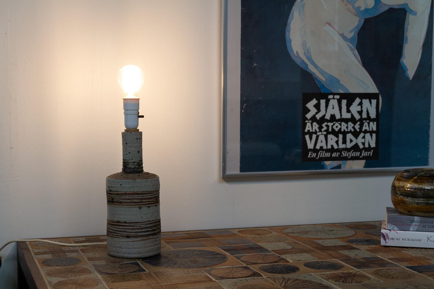 Danish Modern Tue Poulsen Ceramic Table Lamp, 1960s. For Sale 12