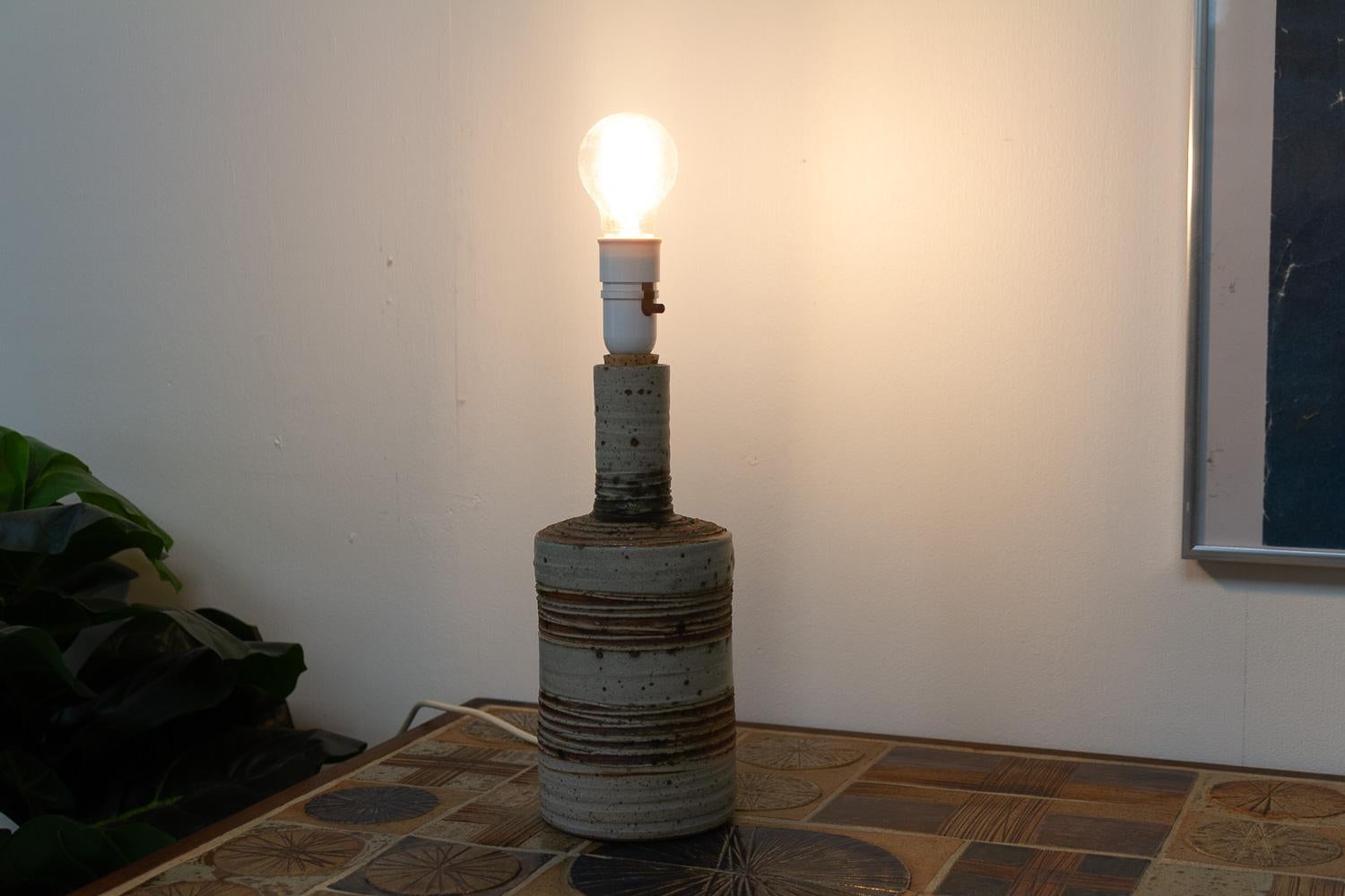 Danish Modern Tue Poulsen Ceramic Table Lamp, 1960s. For Sale 13
