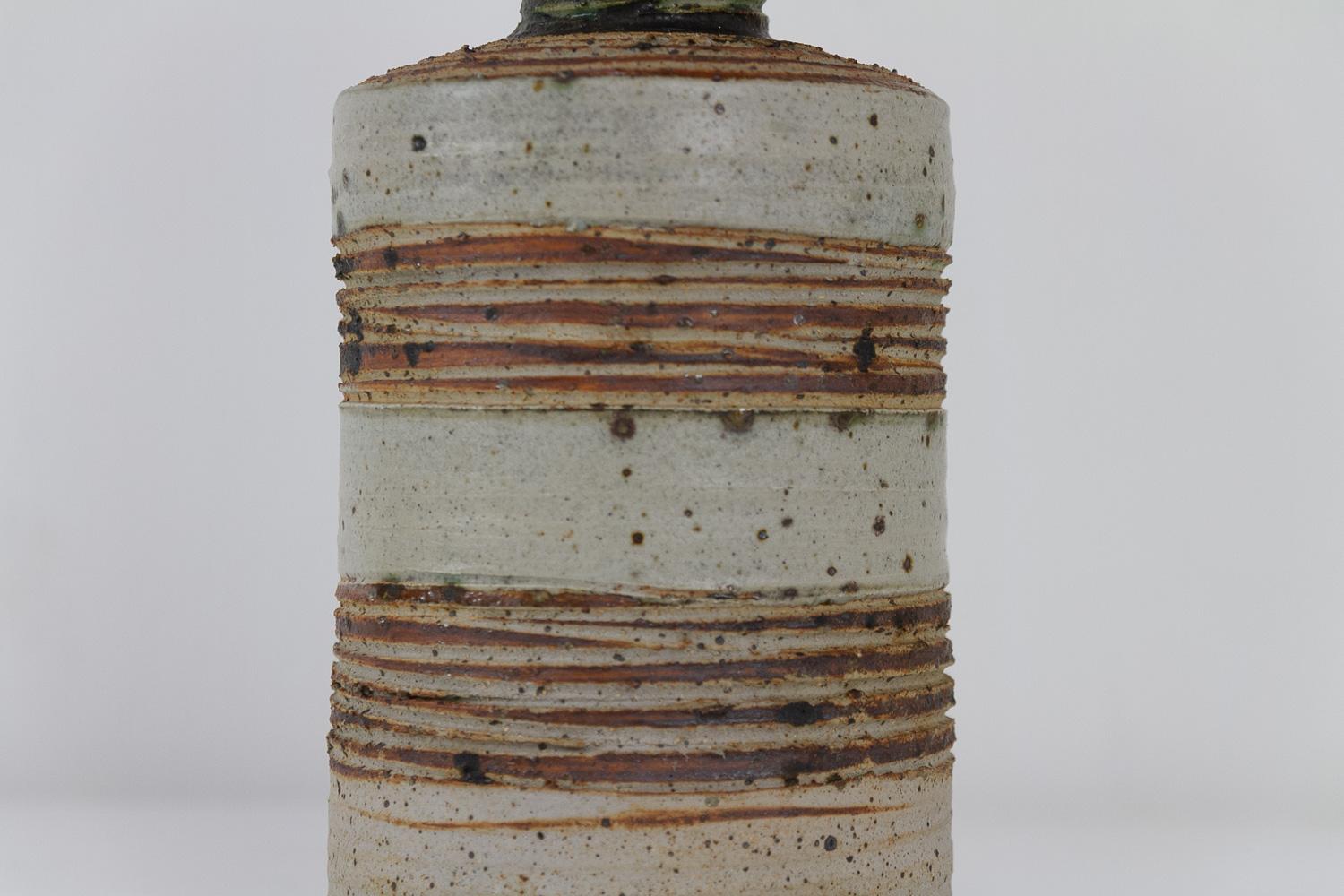 Danish Modern Tue Poulsen Ceramic Table Lamp, 1960s. In Good Condition For Sale In Asaa, DK