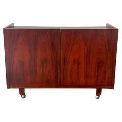 Danish Modern Turntable Record Player Cabinet in Brazilian Rosewood