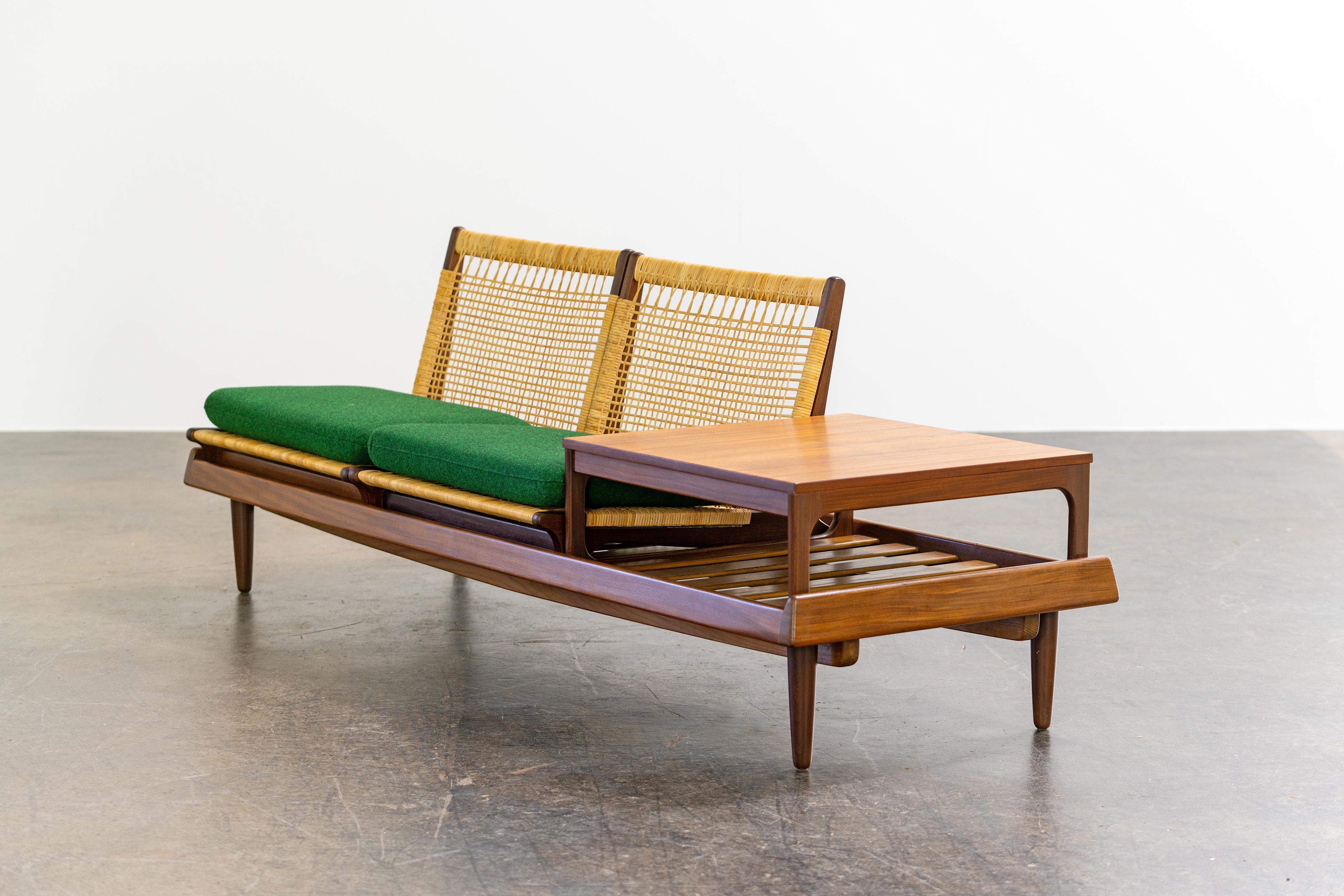Danish Modern TV Bench Sofa Model 161 by Hans Olsen Bramin, Denmark, 1960s For Sale 1