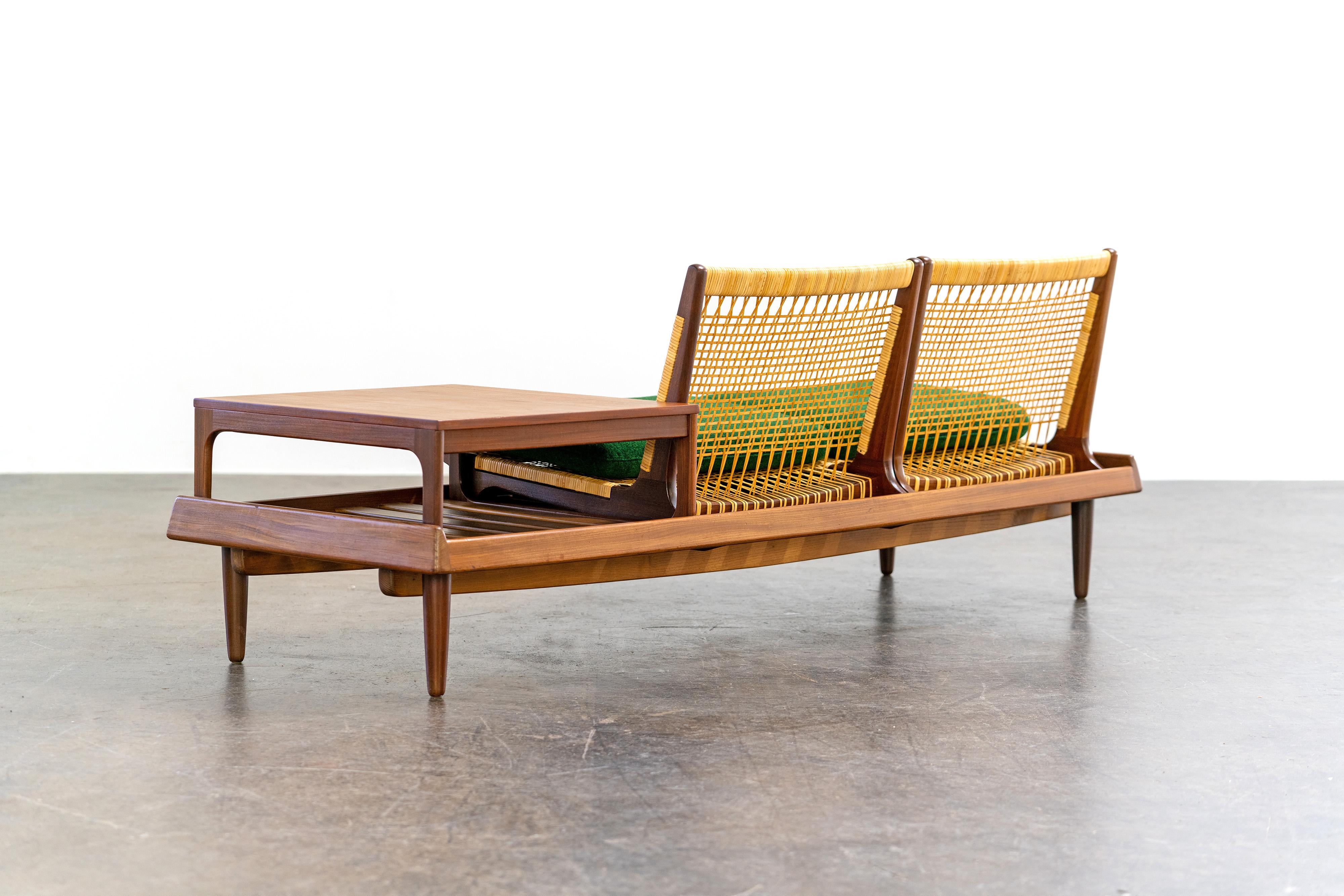 Danish Modern TV Bench Sofa Model 161 by Hans Olsen Bramin, Denmark, 1960s For Sale 2