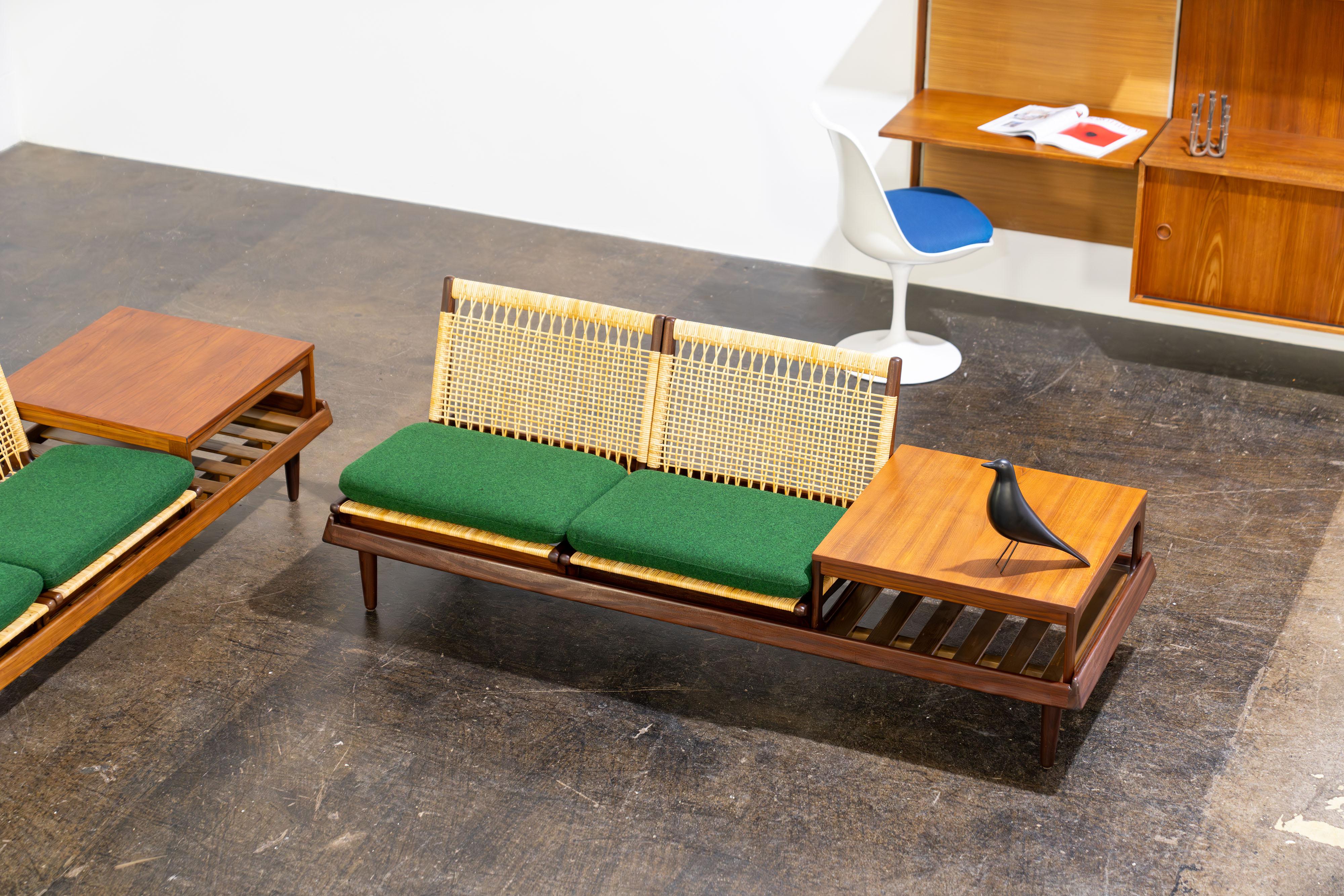 Danish Modern TV Bench Sofa Model 161 by Hans Olsen Bramin, Denmark, 1960s For Sale 3