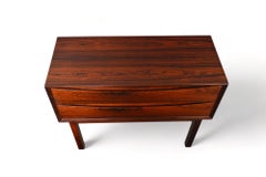 Danish Modern Two Drawer Rosewood Hallway Chest