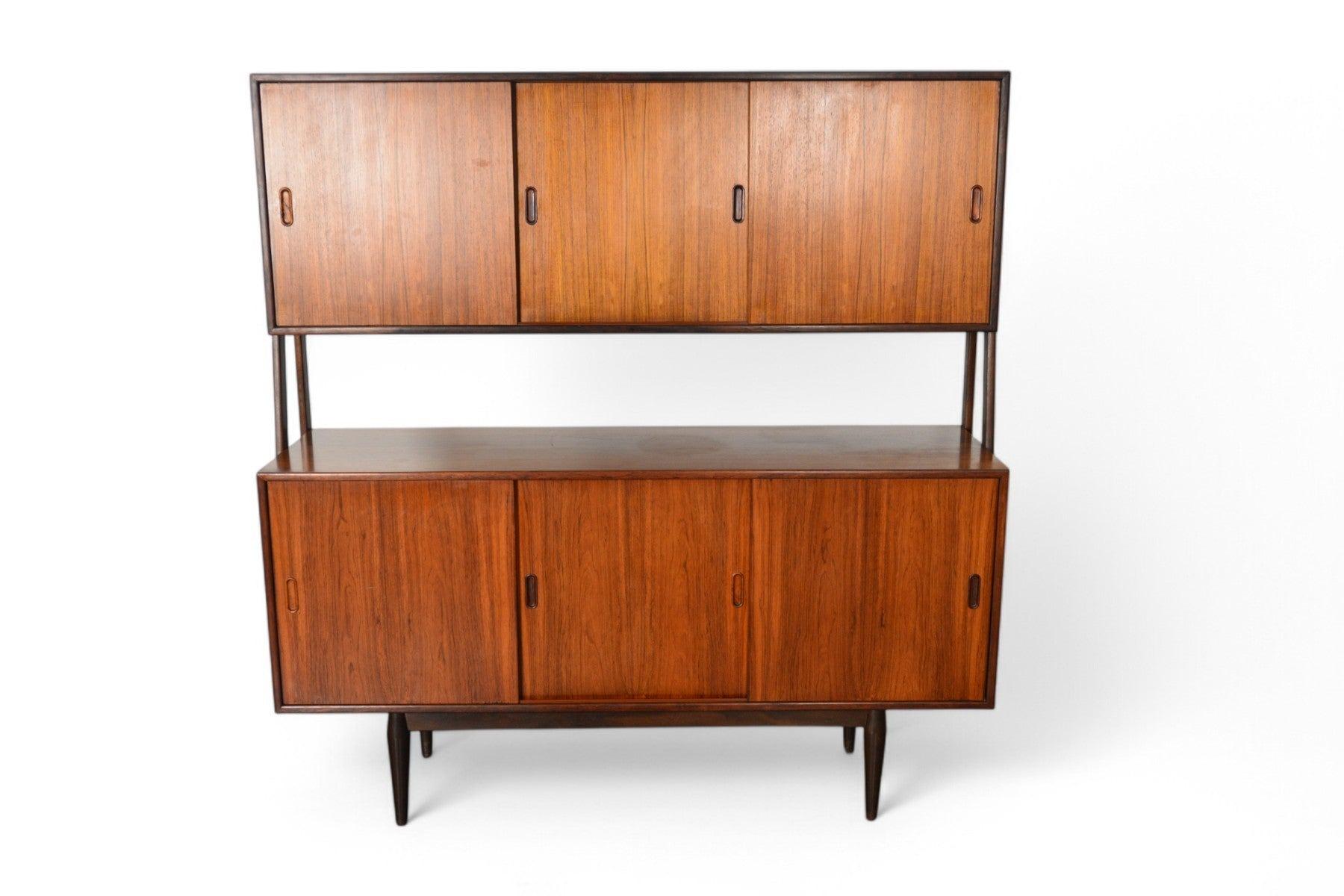 Credenza moderna danese a due livelli Atomic High in palissandro in vendita 3