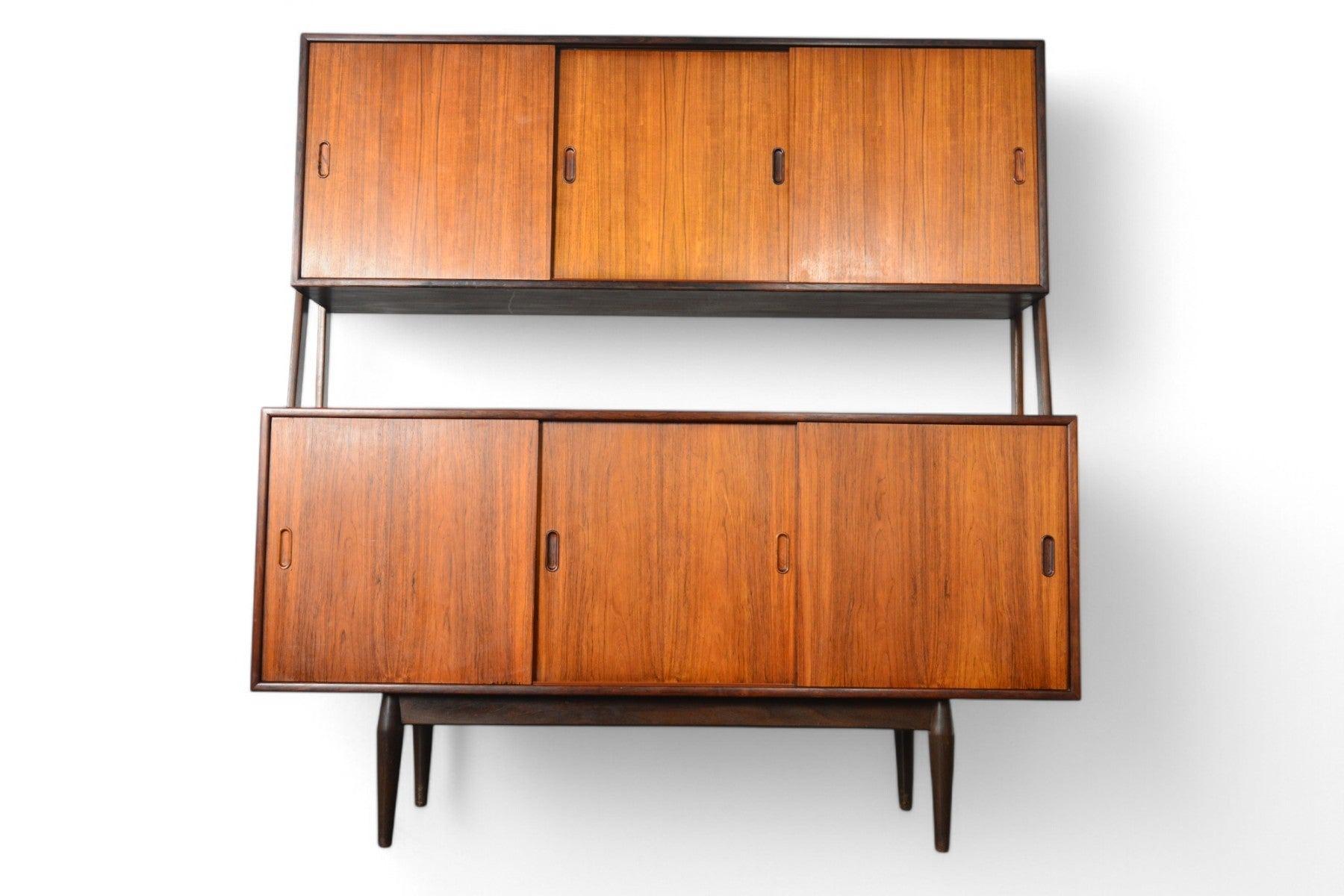 Credenza moderna danese a due livelli Atomic High in palissandro in vendita 4