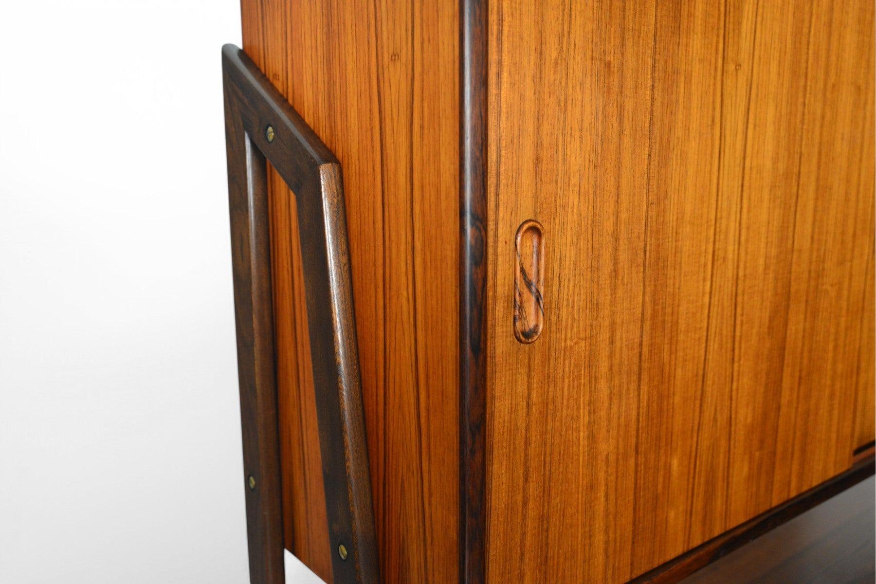 Credenza moderna danese a due livelli Atomic High in palissandro in vendita 5