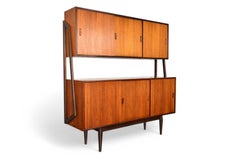 Danish Modern Two Tier Atomic High Sideboard in Rosewood