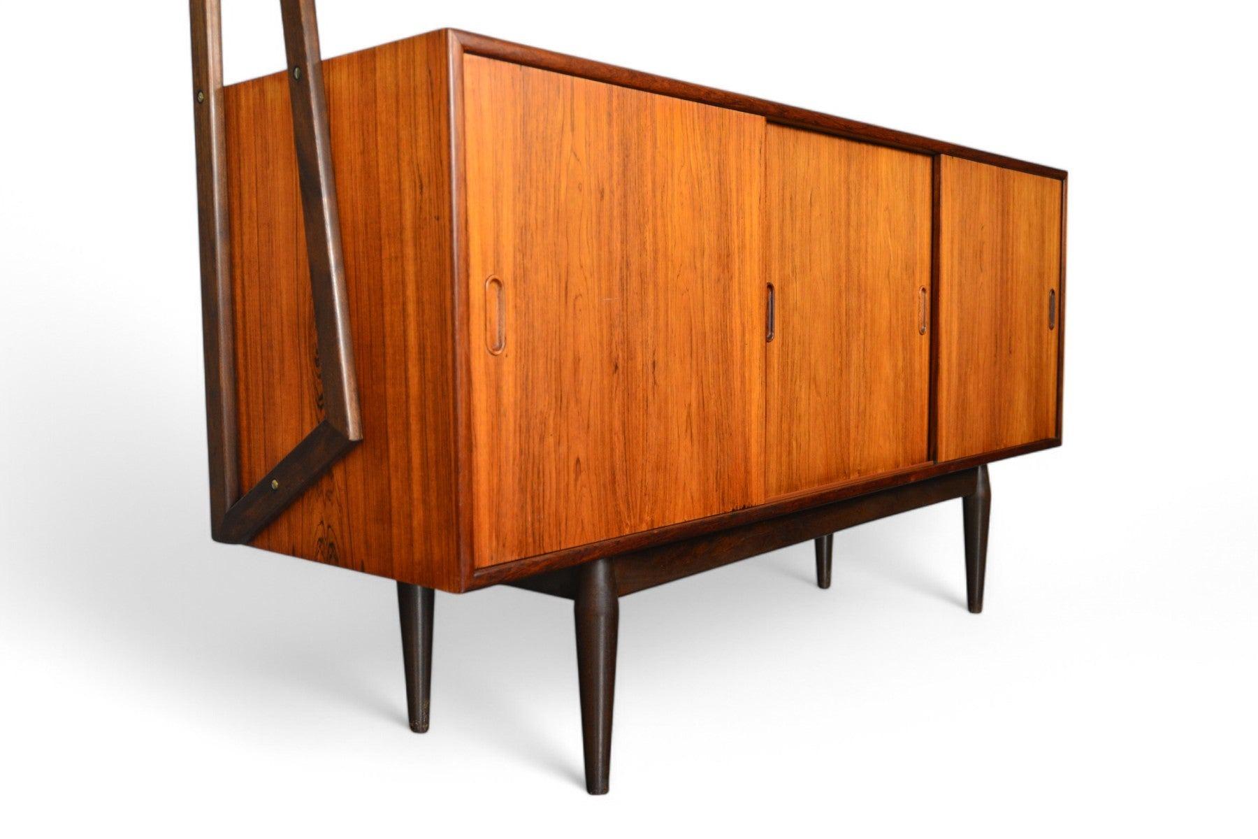 XX secolo Credenza moderna danese a due livelli Atomic High in palissandro in vendita