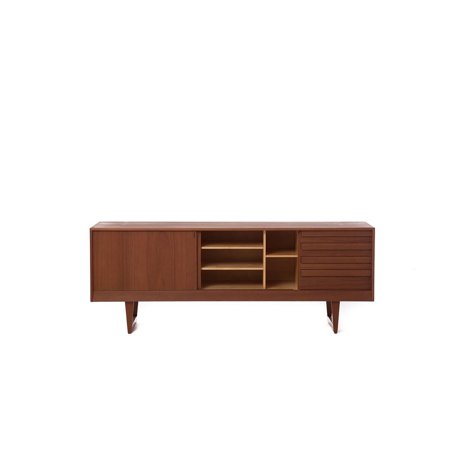 Danish Modern Two-Tiered Sideboard In Excellent Condition In Minneapolis, MN