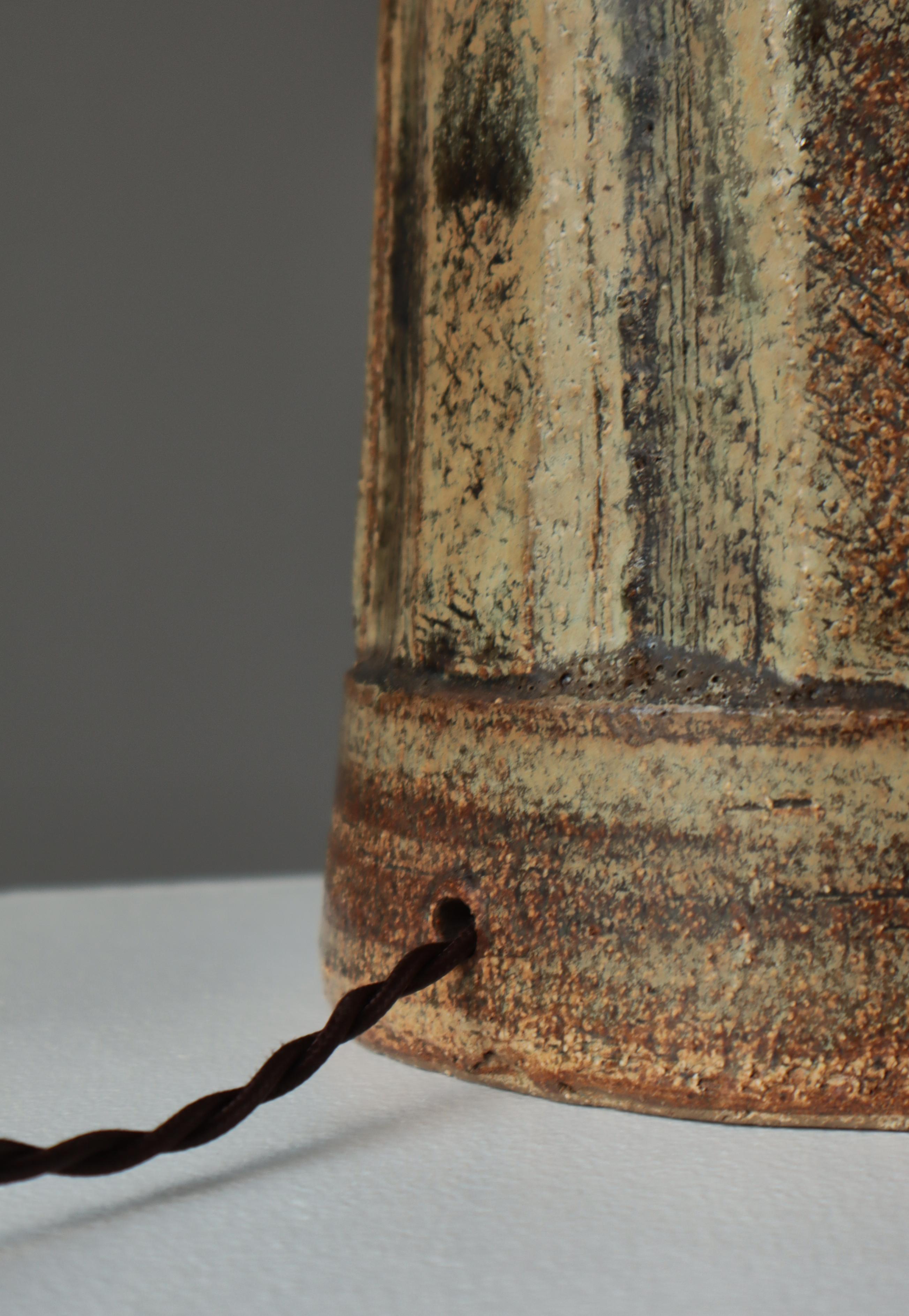 Danish Modern Unique Stoneware Table Lamp by Noomi Backhausen / Søholm, 1960s For Sale 8