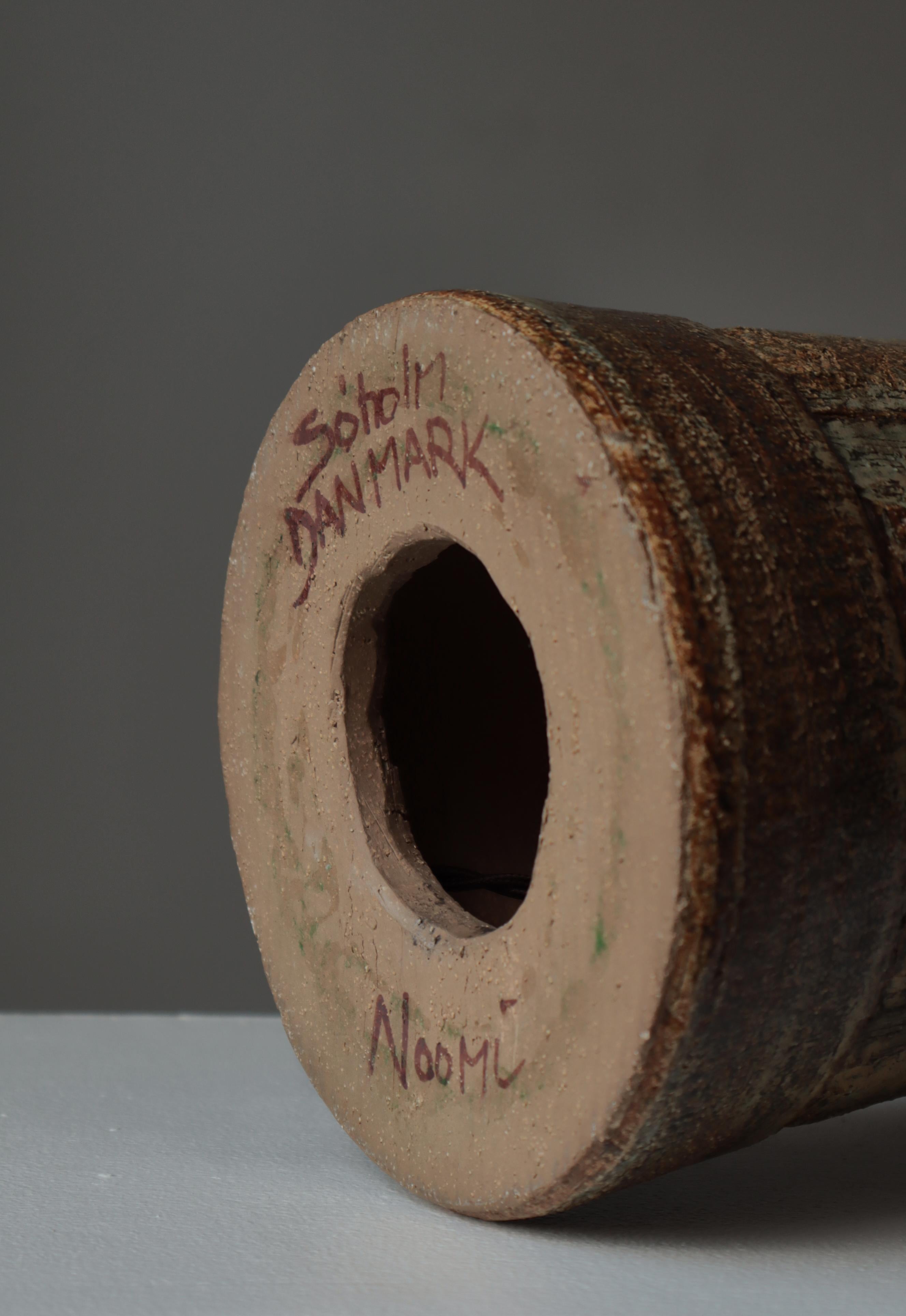 Danish Modern Unique Stoneware Table Lamp by Noomi Backhausen / Søholm, 1960s For Sale 9