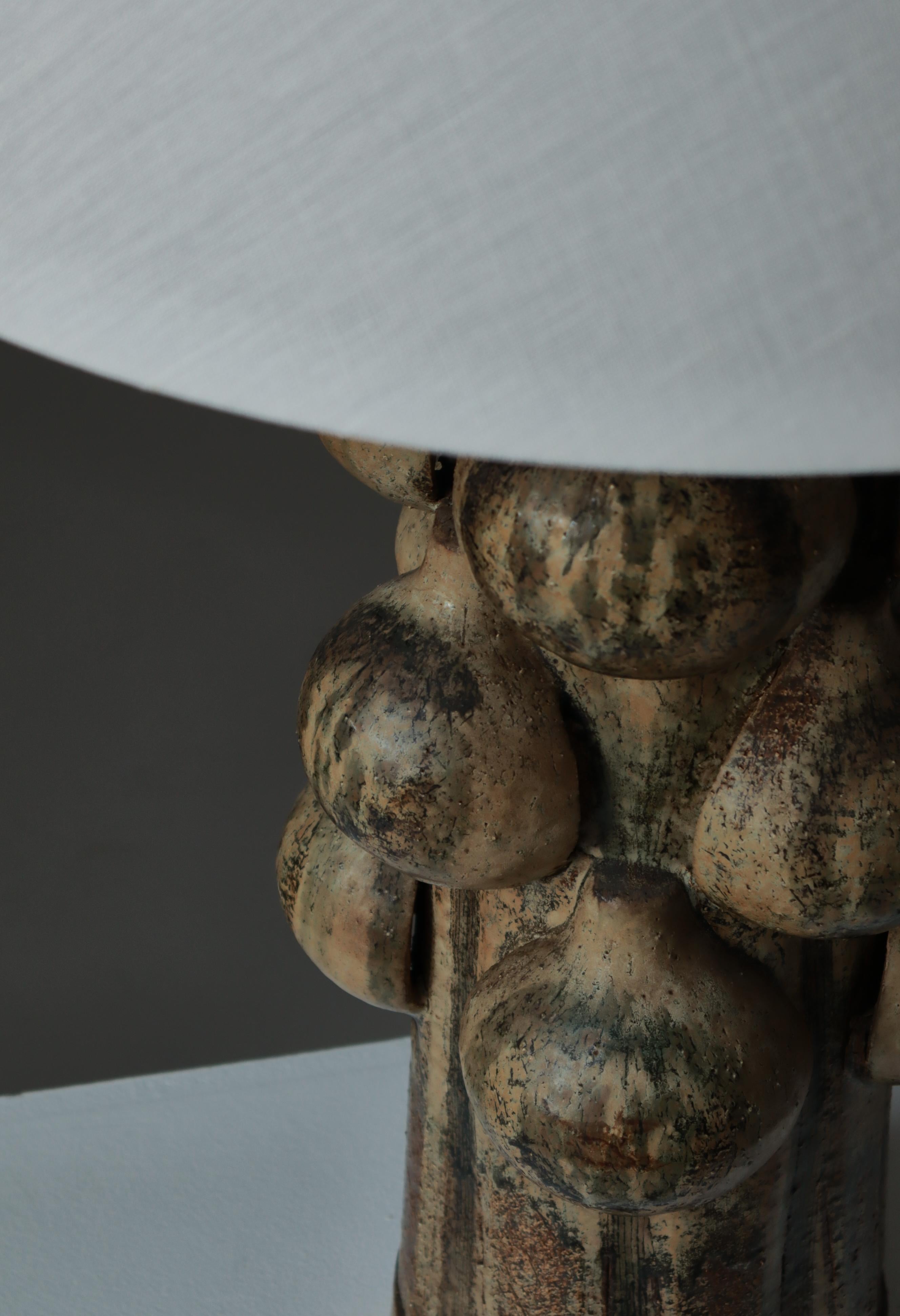 Mid-20th Century Danish Modern Unique Stoneware Table Lamp by Noomi Backhausen / Søholm, 1960s For Sale