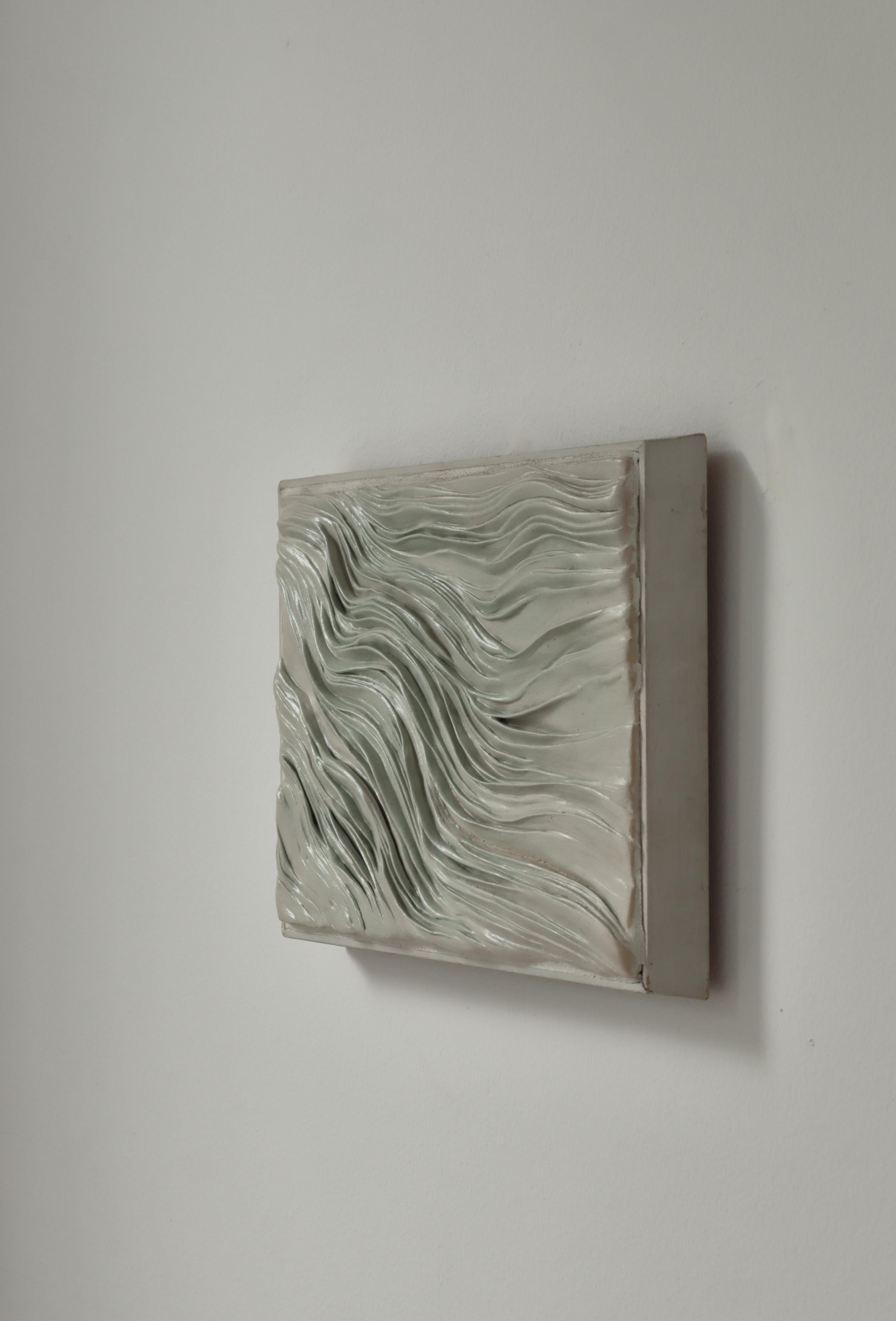 Grès Relief mural moderne danois en grès unique par Tove Anderberg, Danemark, années 1970 en vente