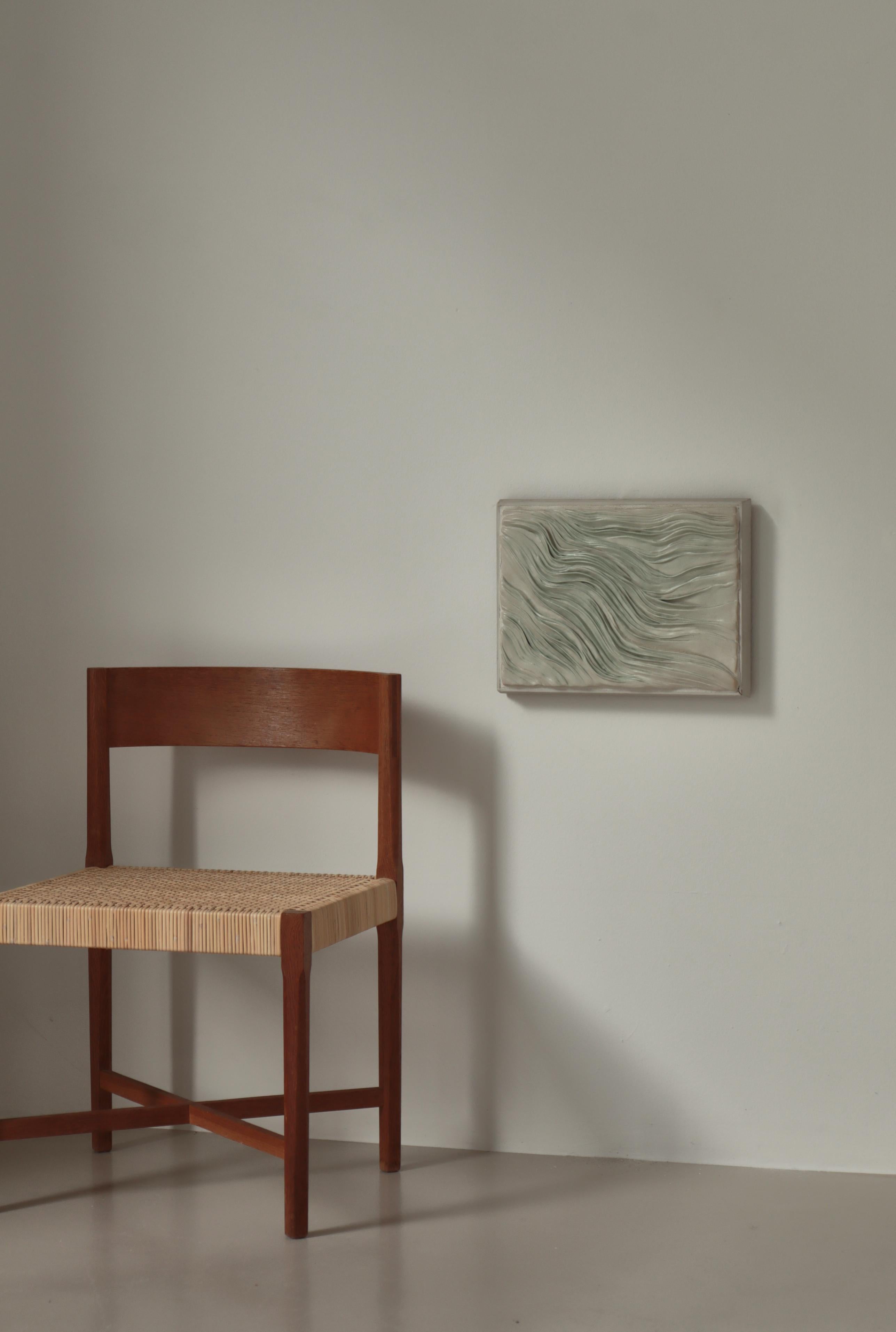 Relief mural moderne danois en grès unique par Tove Anderberg, Danemark, années 1970 en vente 1