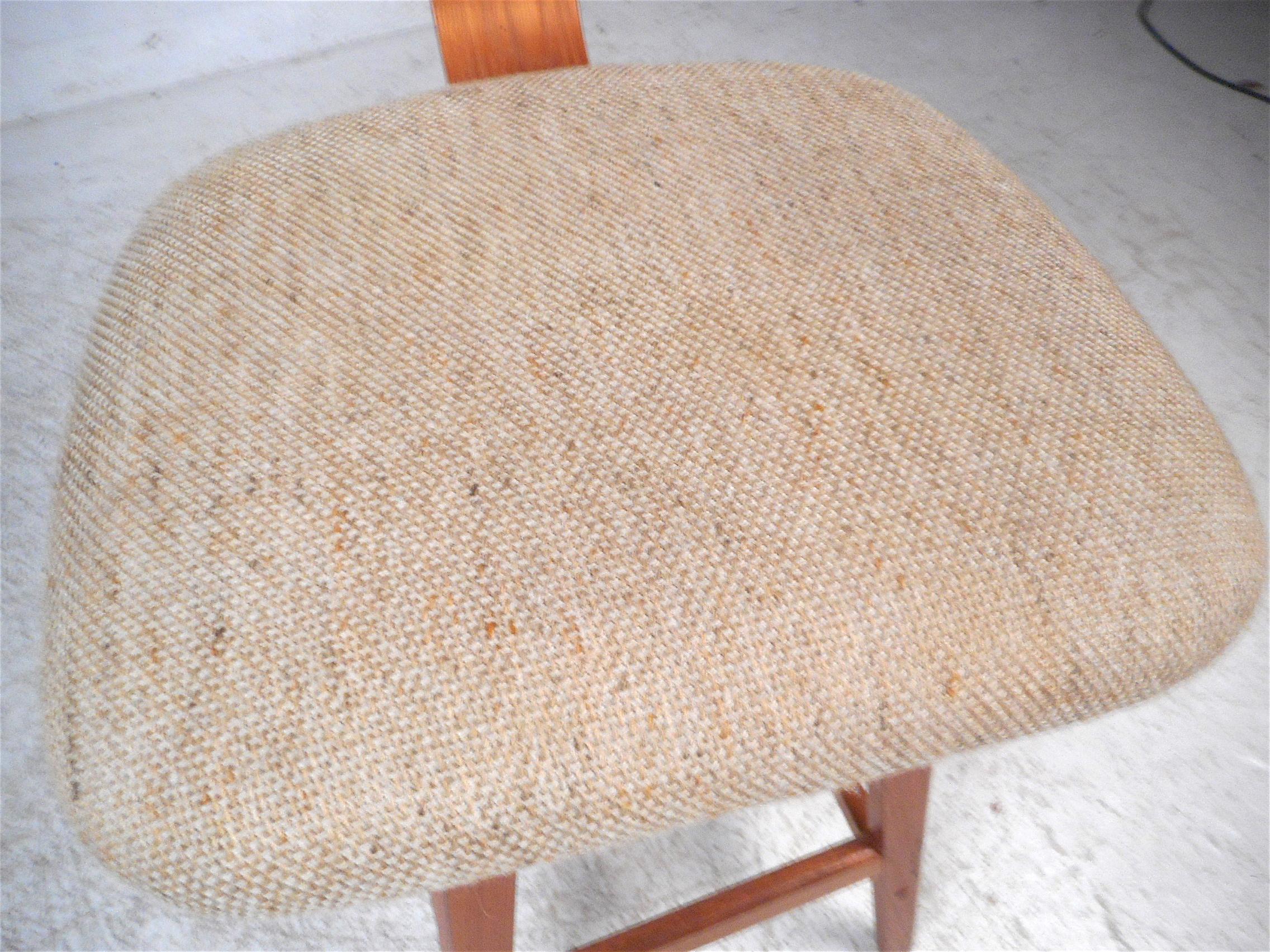 Danish Modern Upholstered Swivel Stools by Vampdrup Stolefabrik, Set of 3 4