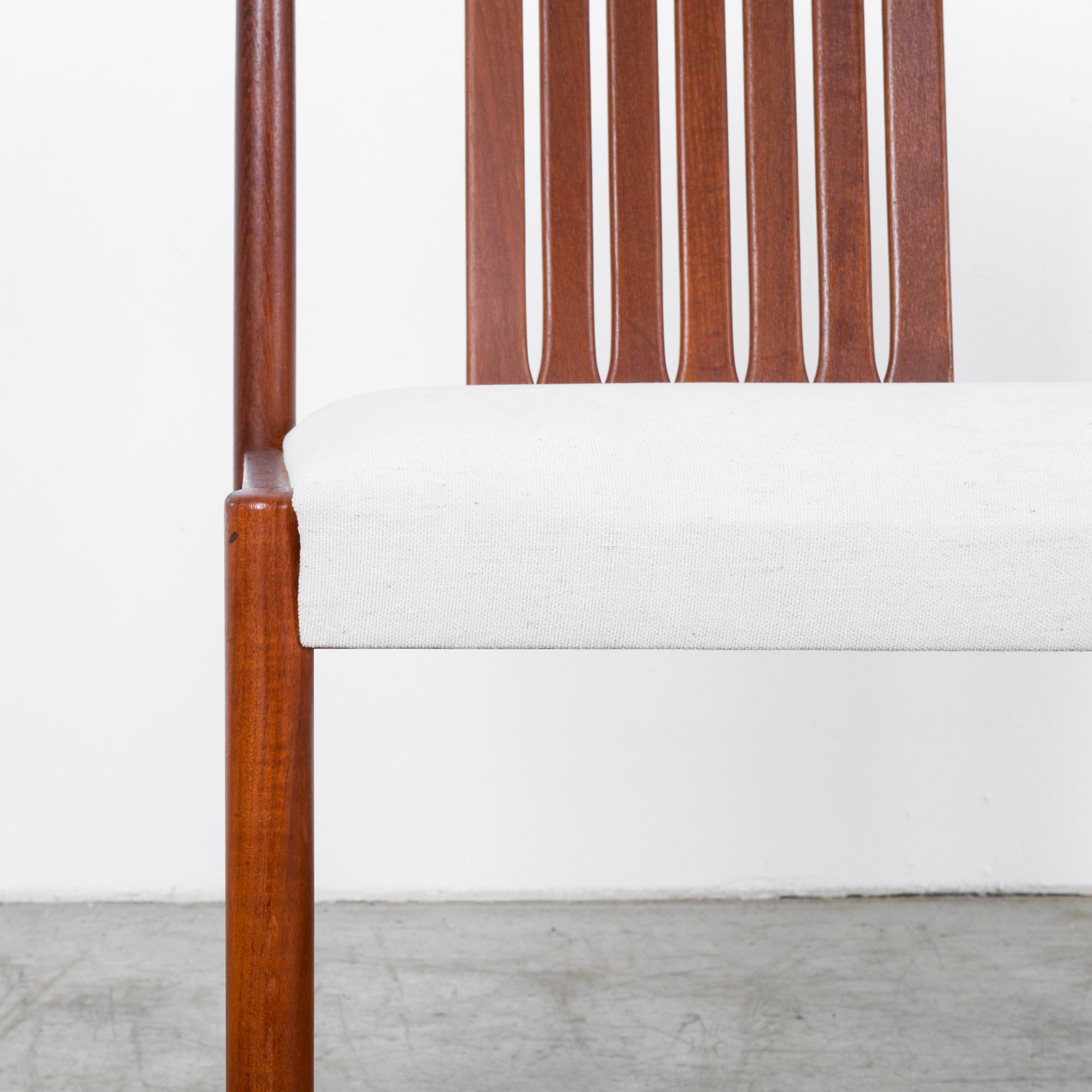 Danish Modern Upholstered Teak Side Chairs, a Pair 2