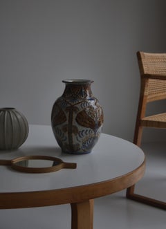 Dänische moderne dänische Vase von Gertrud Kudielka für „Hjort“ Keramikwerkstatt, 1930er Jahre