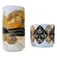 Vasi moderni danesi di Ellen Malmer per Royal Copenhagen, anni '70, Set di 2