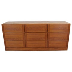 Danish Modern Vinde Mobelfabrik Teak Dresser Credenza