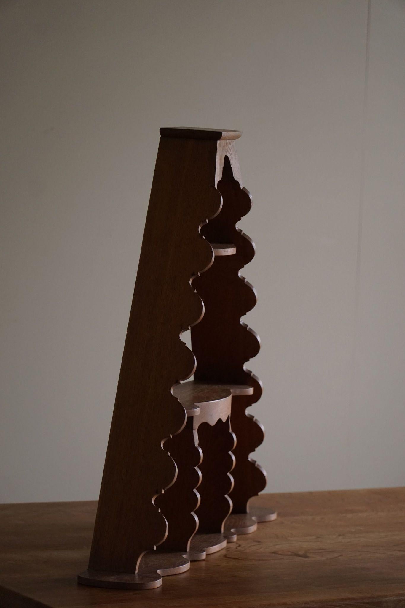 Danish Modern, Vintage Wall Étagére in Oak, Made in the 20th Century For Sale 8
