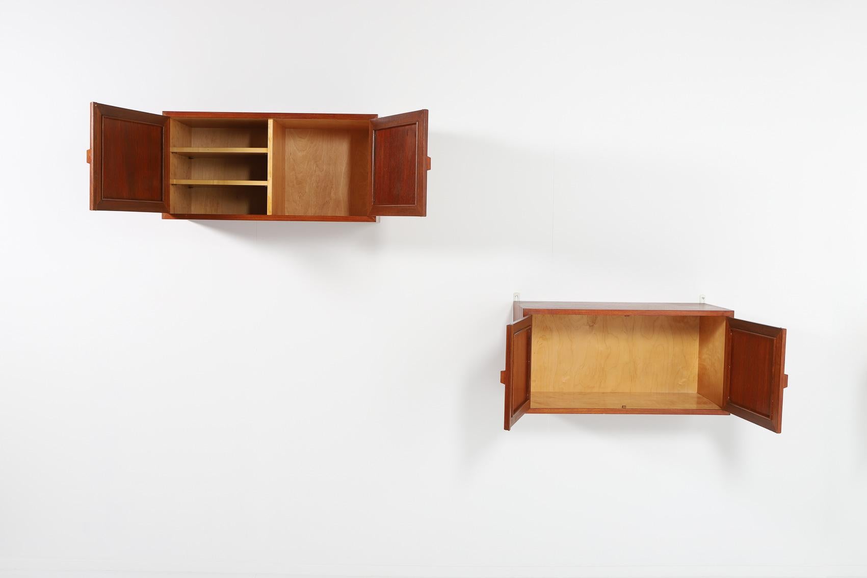 Mid-20th Century Danish Modern wall cabinets by Johannes Andersen, 1960’s For Sale