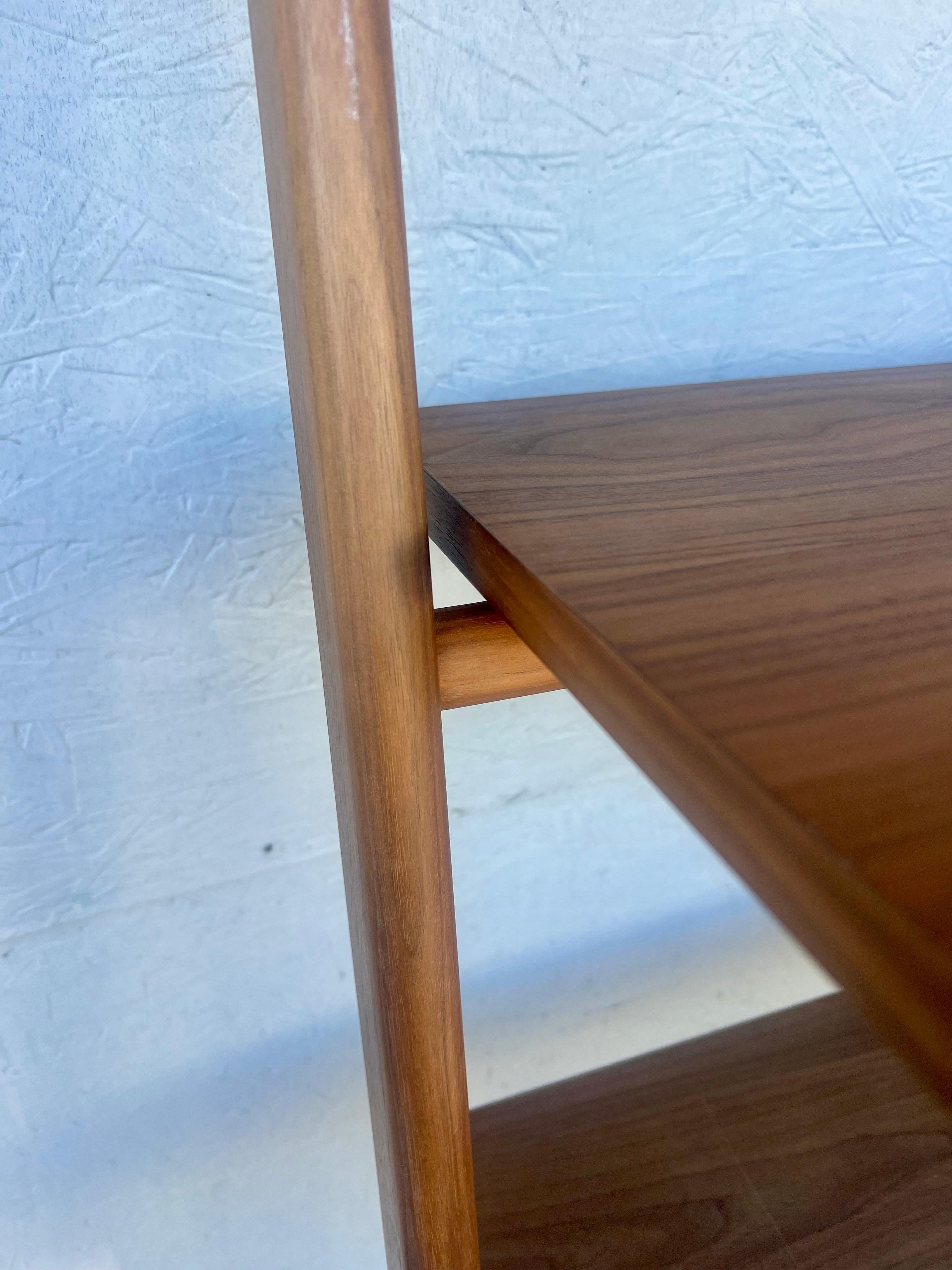 Danish Modern Wall Ladder Shelf Unit in Walnut by Kaspar Rom For Sale 3