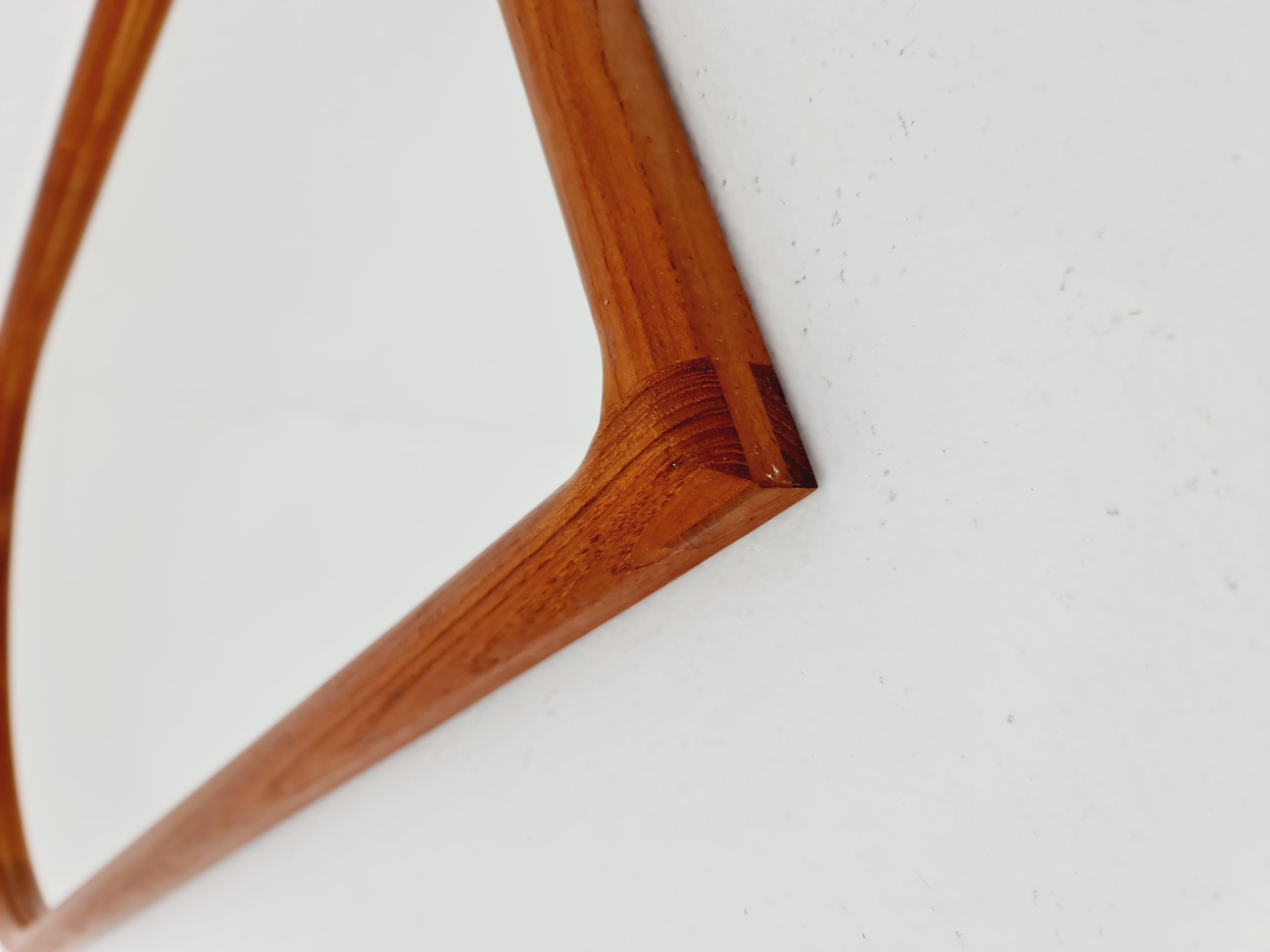 Dänischer moderner Wandspiegel von Kai Kristiansen für Aksel Kjersgaard, 1960 im Angebot 4
