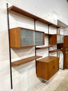 Danish Modern Wall Unit of Shelving System by Kai Kristiansen for FM Mobler