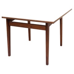 Danish Modern Walnut and White Laminate Coffee Table by Jens Risom