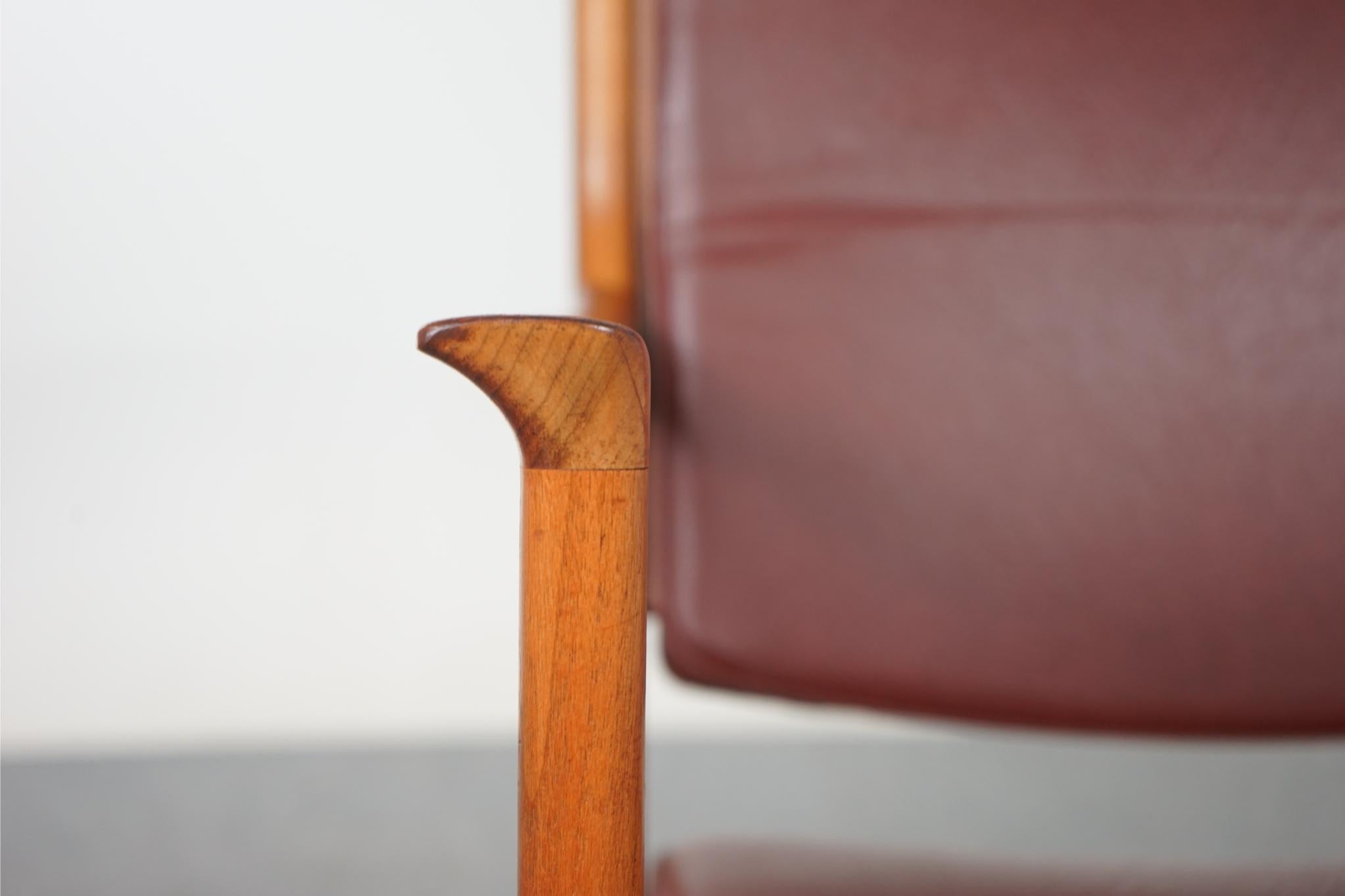 Danish Modern Walnut Arm Chair In Good Condition For Sale In VANCOUVER, CA