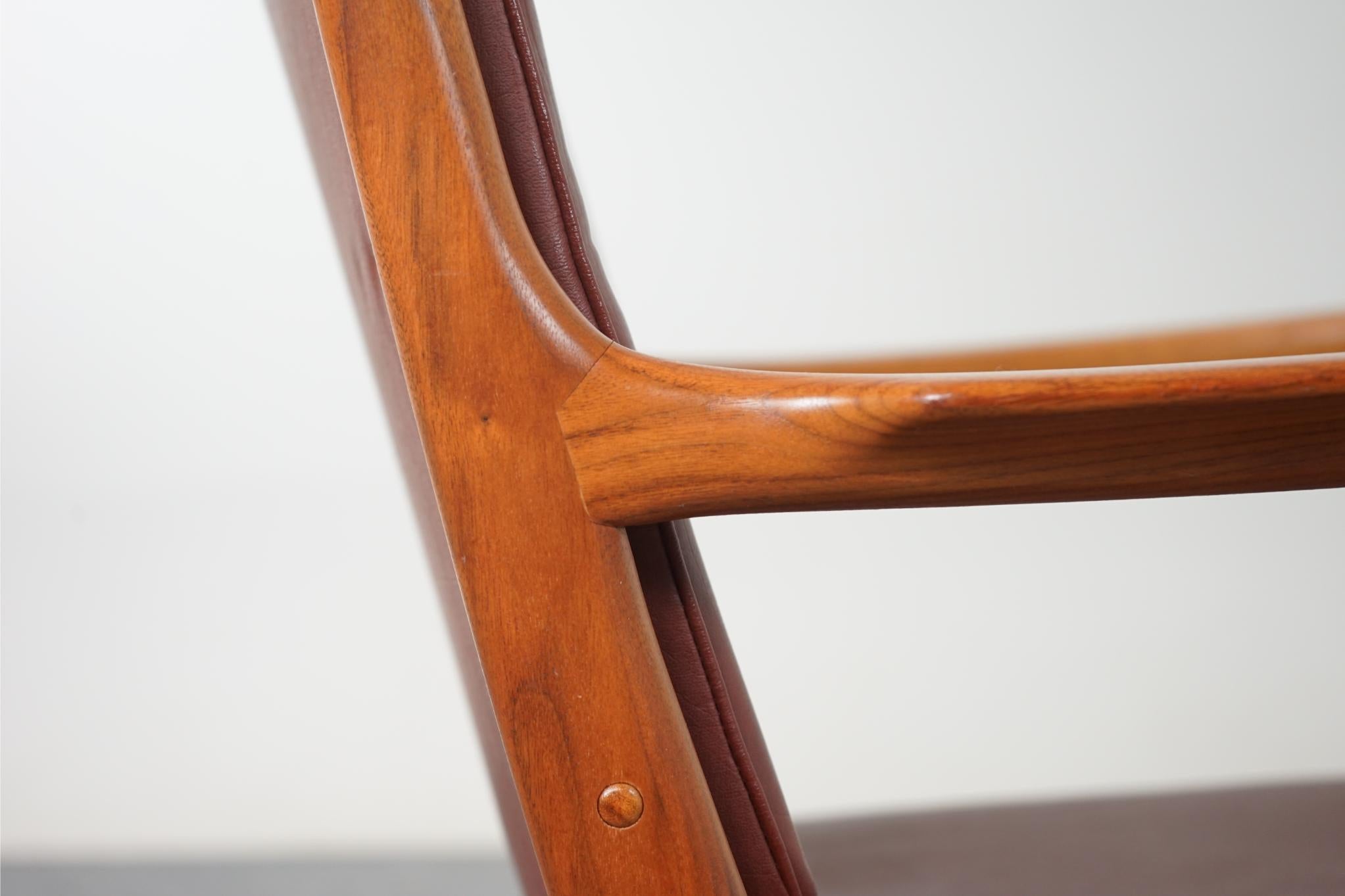 Danish Modern Walnut Arm Chair For Sale 2