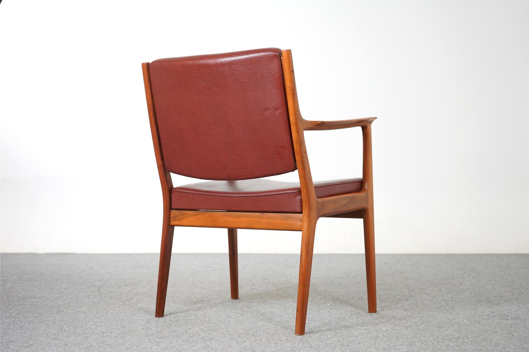 Danish Modern Walnut Arm Chair For Sale 3