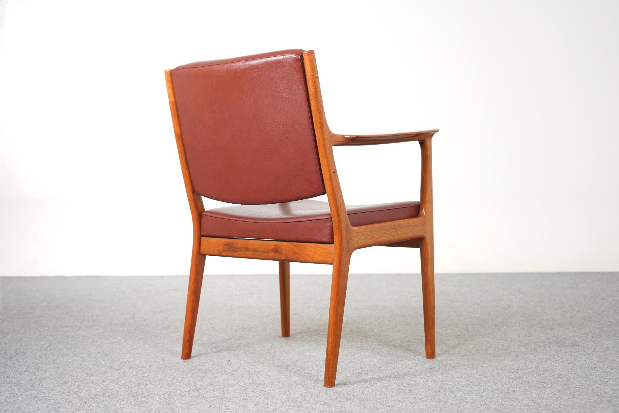 Danish Modern Walnut Armchair  For Sale 4