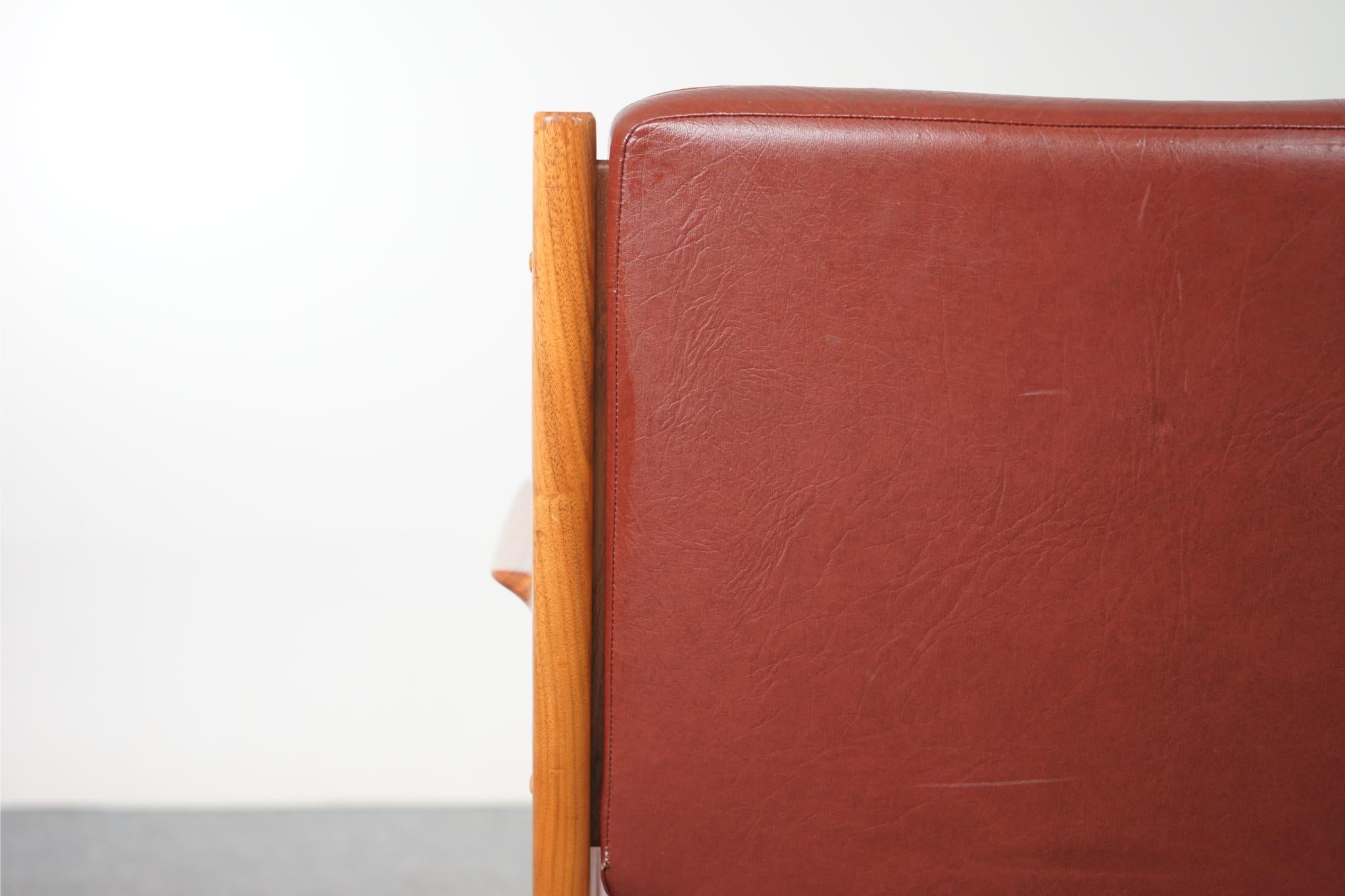Danish Modern Walnut Armchair For Sale 6