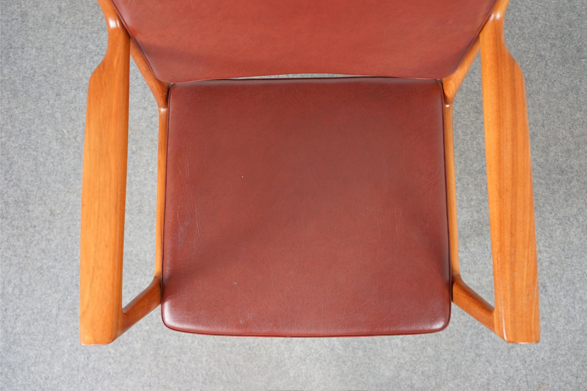 Late 20th Century Danish Modern Walnut Armchair For Sale